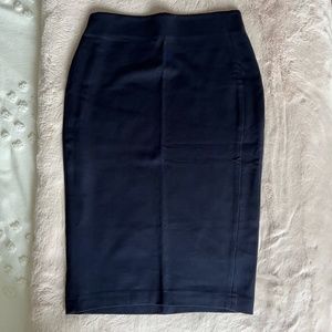 Navy Pencil Skirt